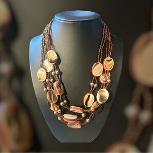 FASHION STRAIN BEADED NECKLACE